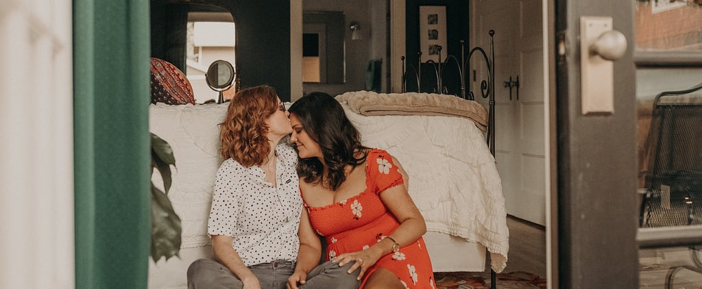 Couple's Intimate At-Home Engagement Photo Shoot