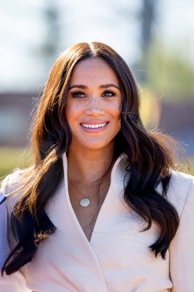 THE HAGUE, NETHERLANDS - APRIL 17: Meghan, Duchess of Sussex attends day two of the Invictus Games 2020 at Zuiderpark on April 17, 2022 in The Hague, Netherlands. (Photo by Patrick van Katwijk/Getty Images)