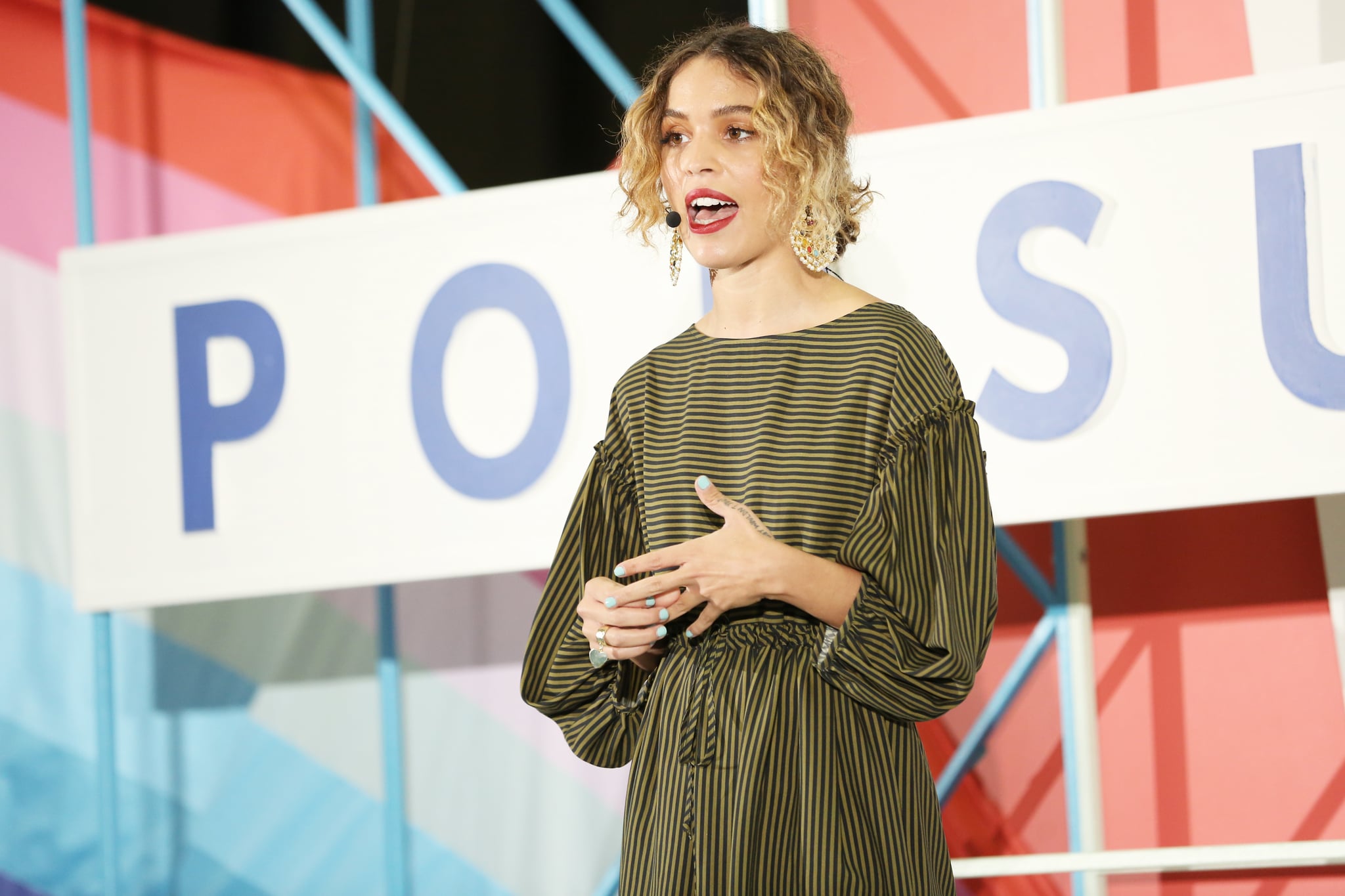 NEW YORK, NY - JUNE 10:  Poet Cleo Wade speaks during 