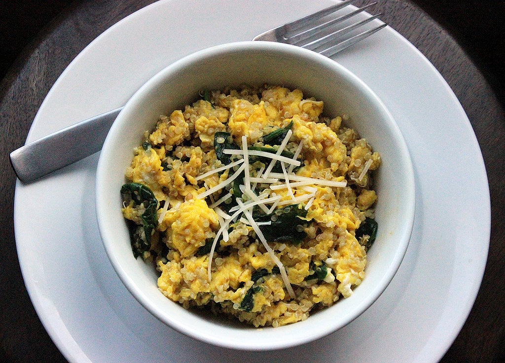 Quinoa and Egg Scramble With Spinach 400Calorie Breakfasts