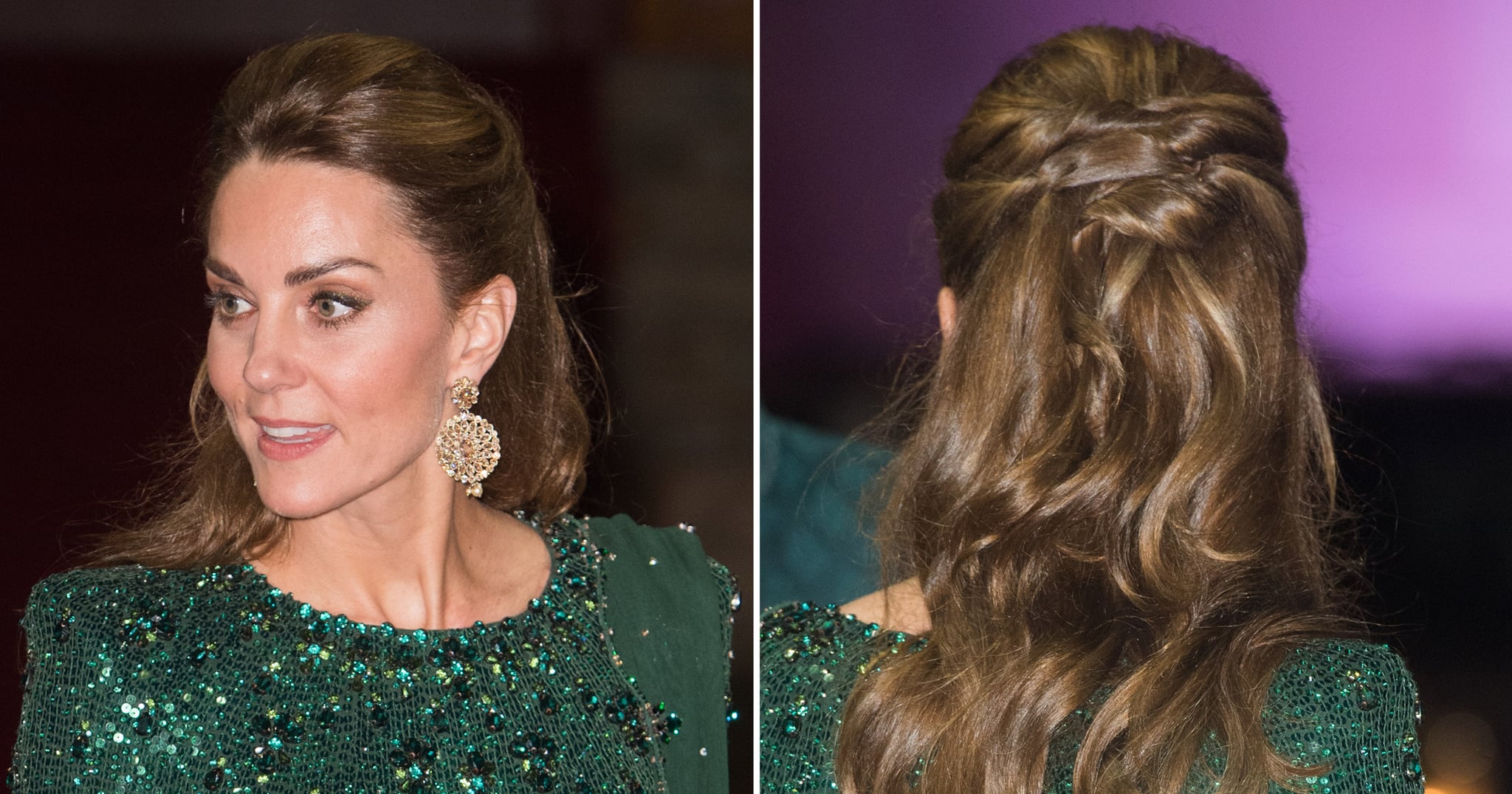 Kate Middleton wore an intricate updo for St Patricks Day