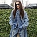 Bella Hadid Denim-on-Denim Outfit Paris Fashion Week Photos