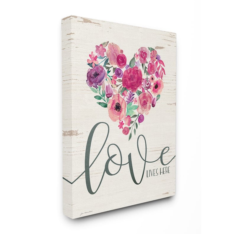 Floral Love Canvas Art