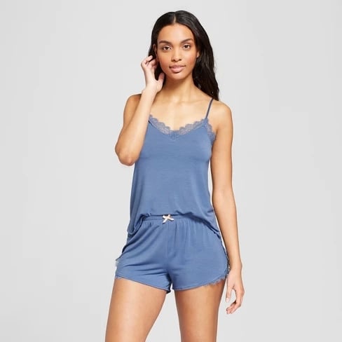 Lace Tank Top and Shorts Pajama Set, Lounging Never Looked Hotter Thanks  to These Winter-Wear Essentials