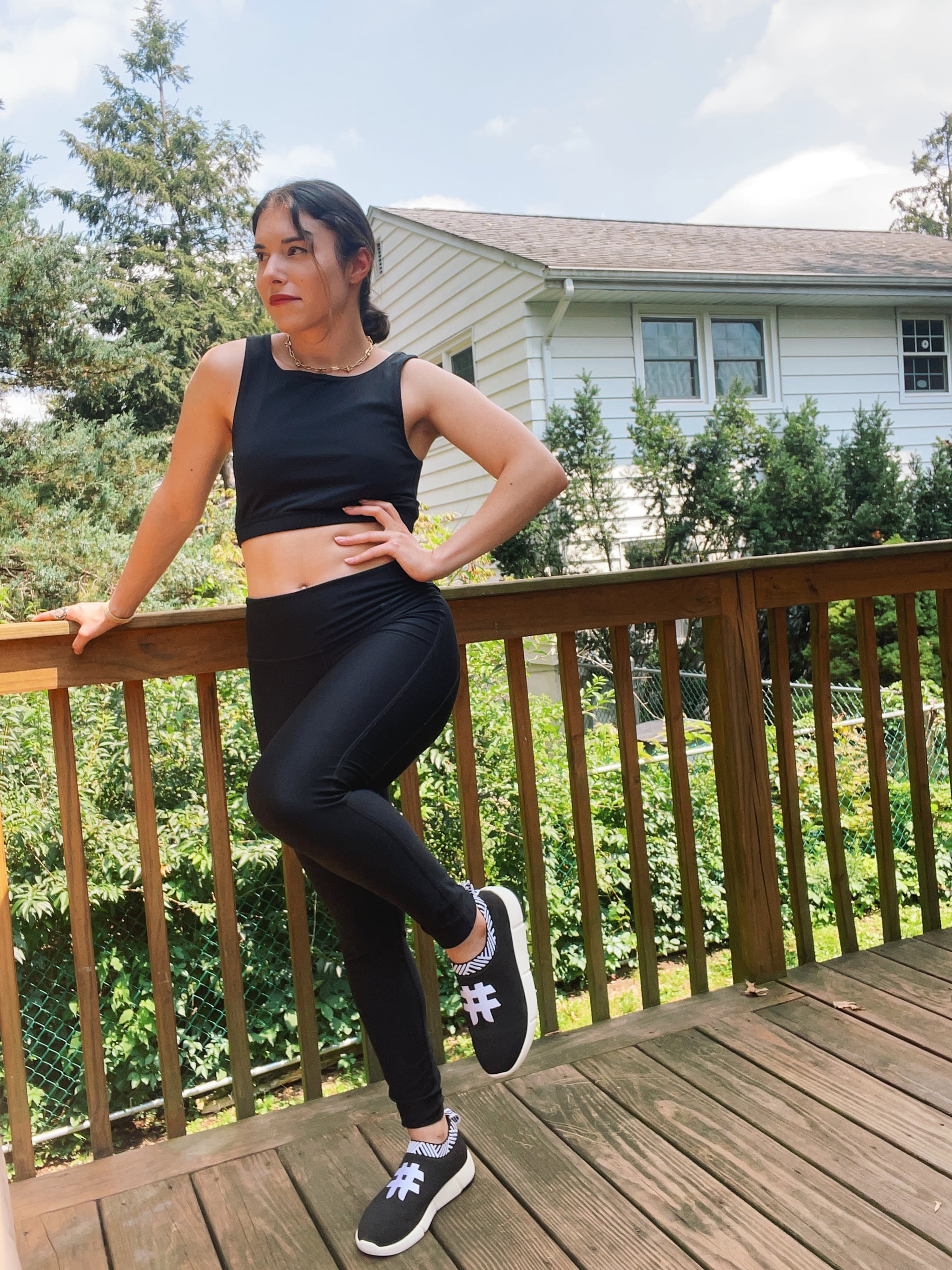 POPSUGAR Fitness assistant editor Sam Brodsky in Rens Original shoes