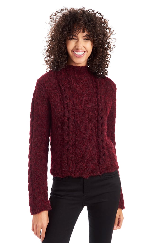 Mott & Bow The Cable Infinity Mockneck Sweater
