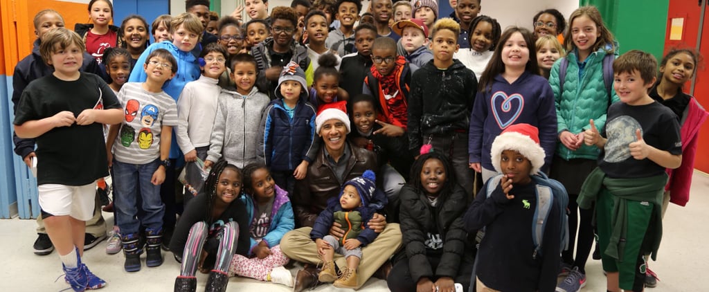 Barack Obama Visits DC Boys and Girls Club as Santa
