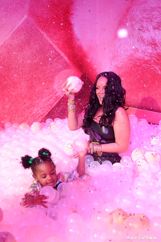 Rihanna and Niece Majesty at Fenty Beauty Event April 2018