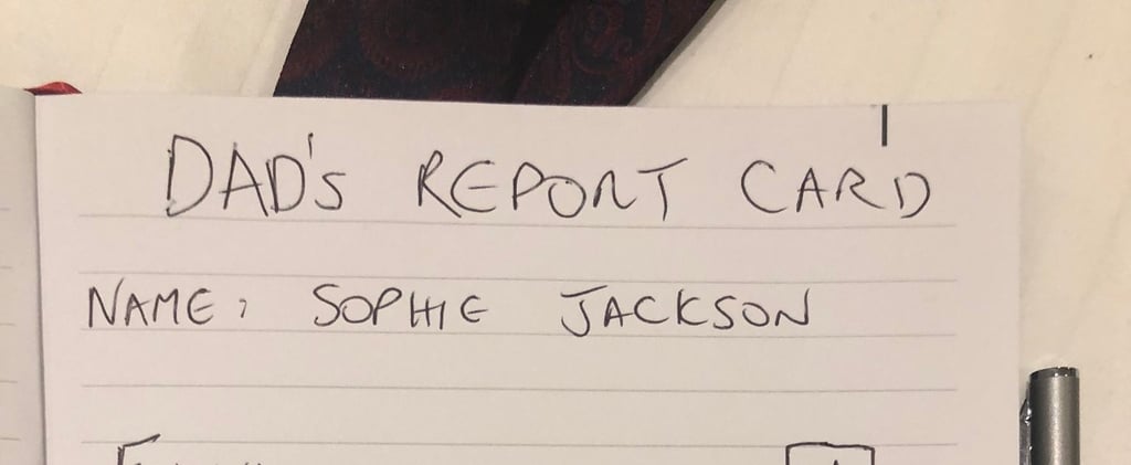 Dad's Report Card For Daughter With Autism