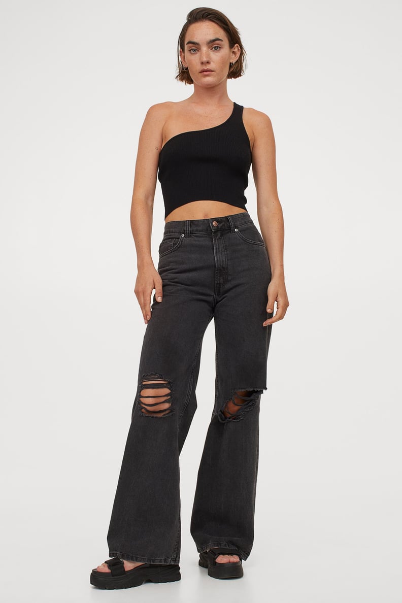 The Summer to Fall Jean: H&M Wide High Jeans