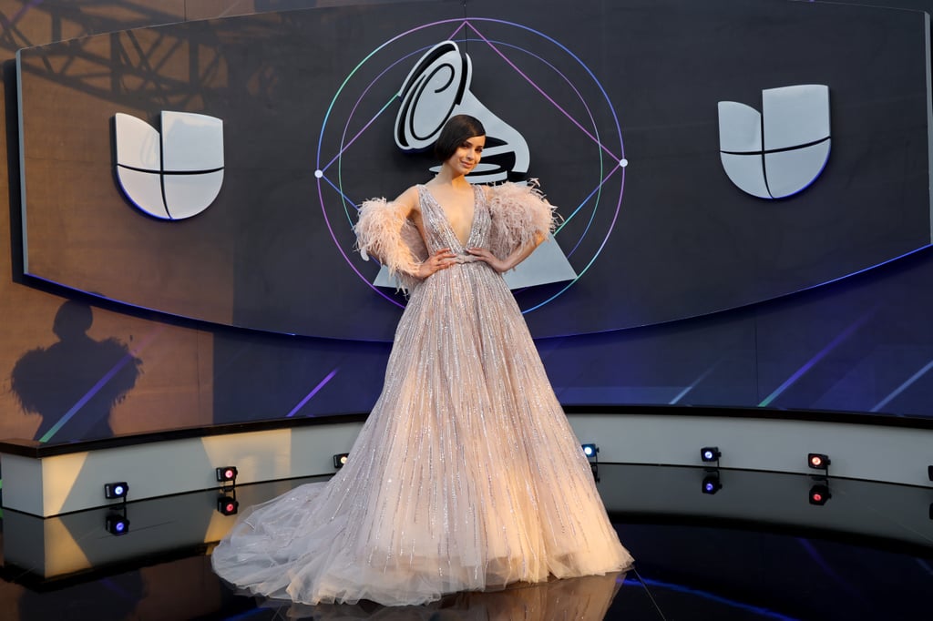 Sofia Carson Wore a Sparkly Pink Dress to the Latin Grammys