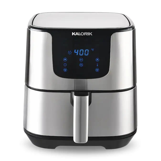 An Air Fryer: Kalorik 6-Quart Stainless Steel Air Fryer