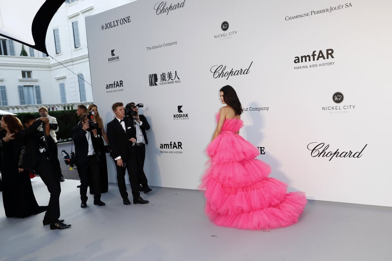 Kendall Jenner Giambattista Valli Pink Dress at Cannes 2019 | PS Fashion