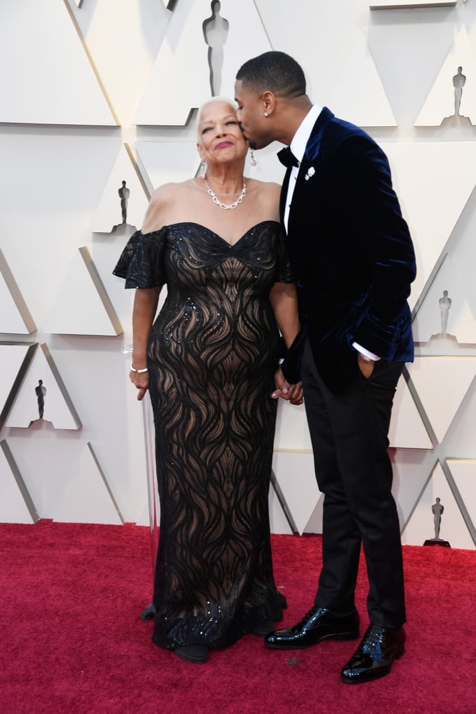 Michael B. Jordan and His Mom at the 2019 Oscars
