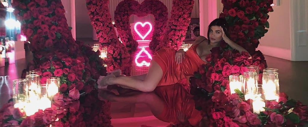 Kylie Jenner Wears Red Dress For Valentine's Day 2019
