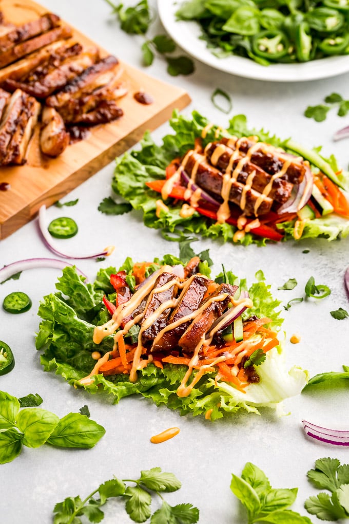 Whole30 Banh Mi Lettuce Wraps