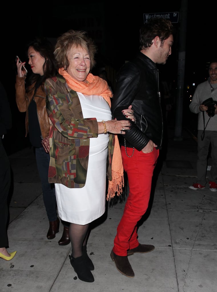 Ed Westwick and His Mom Out in LA March 2016