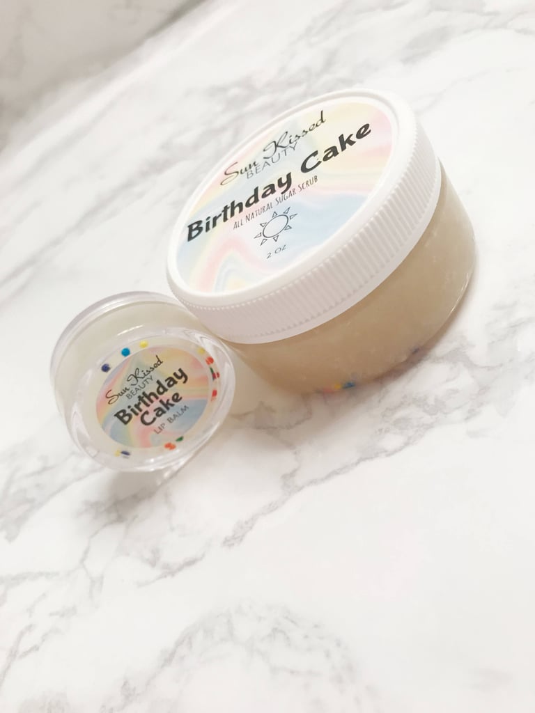 Sun Kissed Beauty Shop Birthday Cake Lip Scrub & Balm Set