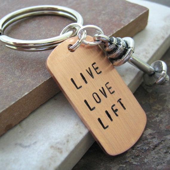 Live Love Lift Keychain