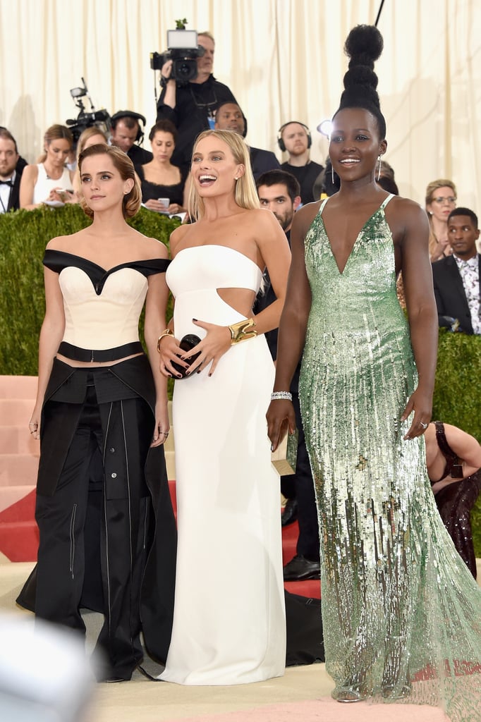 Emma Watson, Margot Robbie, and Lupita Nyong'o — 2016