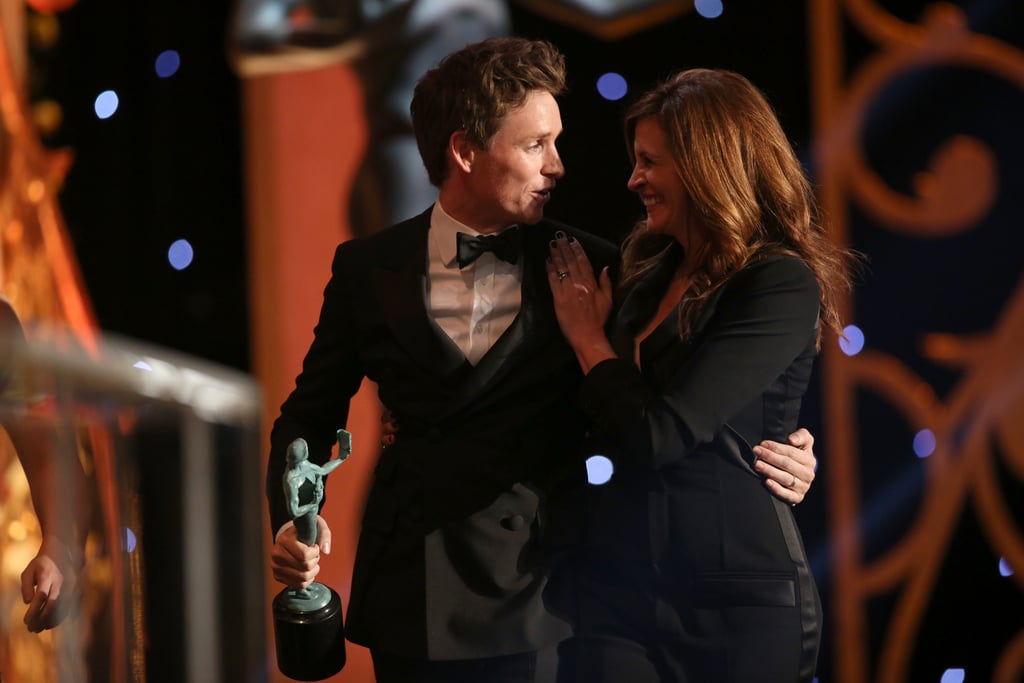 Eddie Redmayne at the SAG Awards 2015 POPSUGAR Celebrity