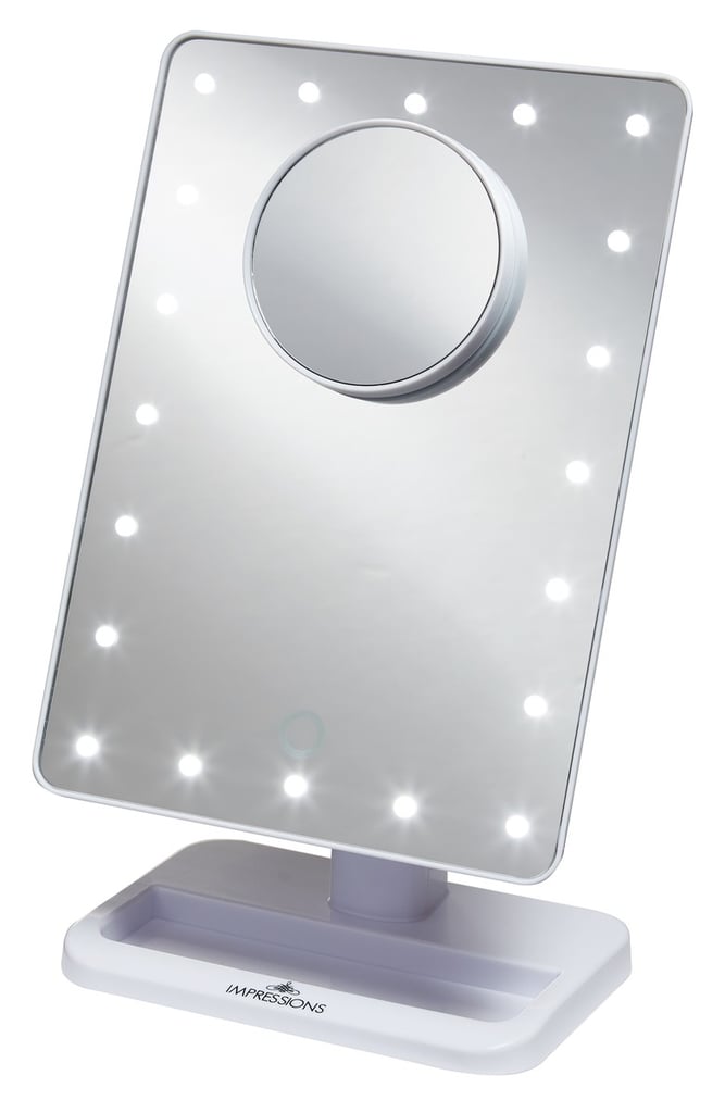 Impressions Vanity Touch XL Dimmable LED Makeup Mirror With Removable 5x Mirror