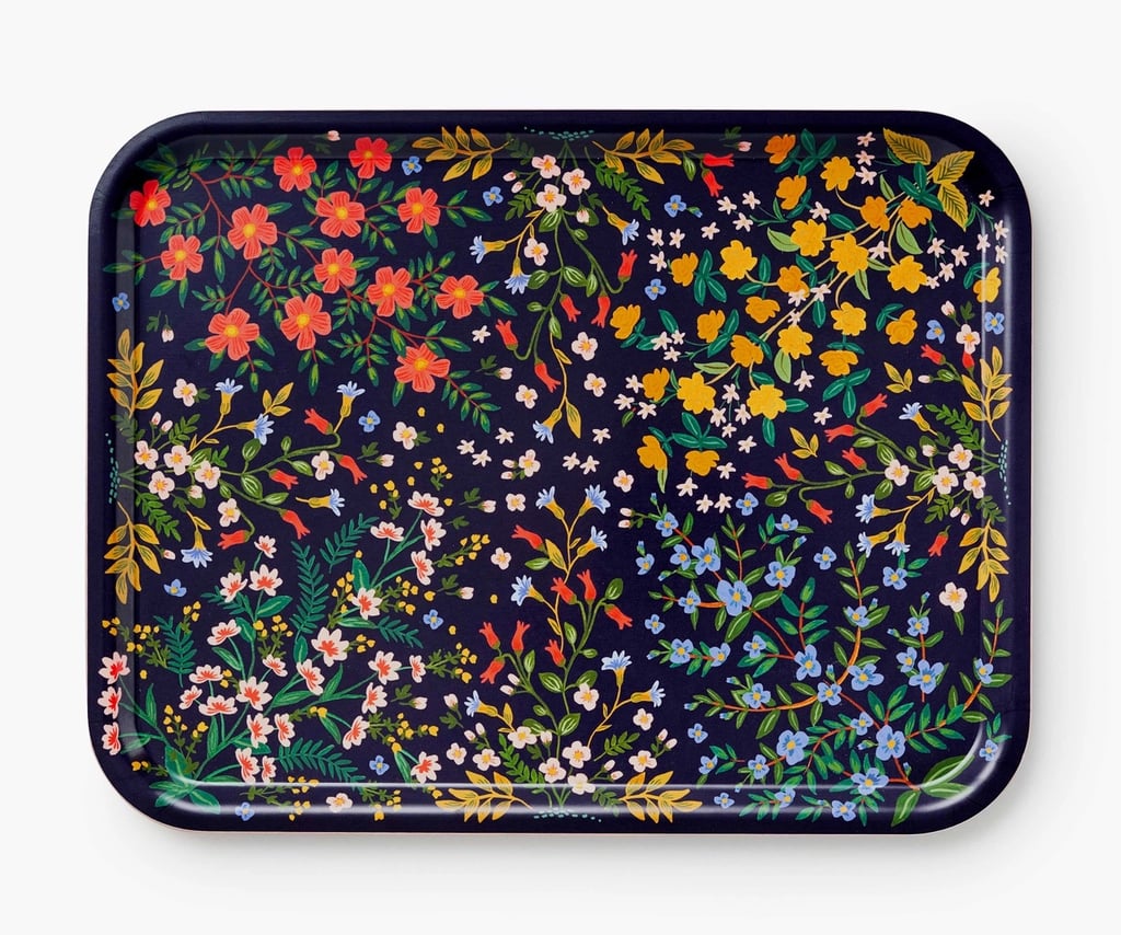 A Bold Serving Tray: Rifle Paper Co. Wildwood Large Rectangle Serving Tray