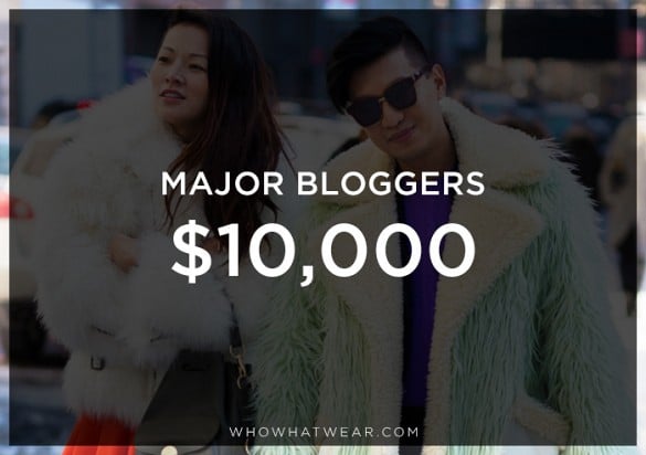 The precise amount big-name bloggers make to sit front row at shows is actually not really known—because they don't talk about it. What is known is that for a single appearance dressed in a particular brand during fashion week, big-time bloggers can be paid up to $10,000. You can presume that an appearance at a runway show would run the same amount.