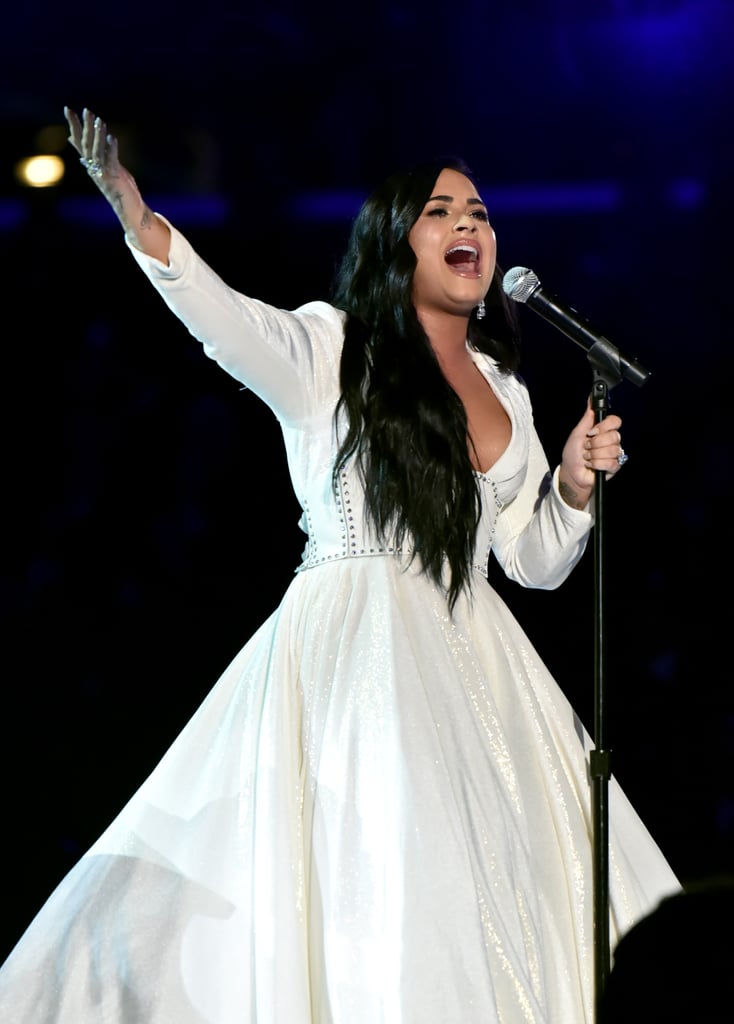 Demi Lovato's Christian Siriano Grammys Performance Gown