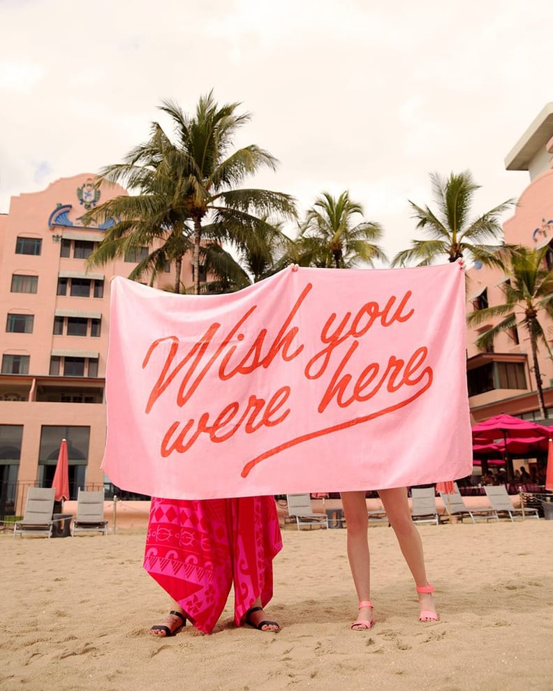 Beach, Please! Giant Towel — Wish You Were Here