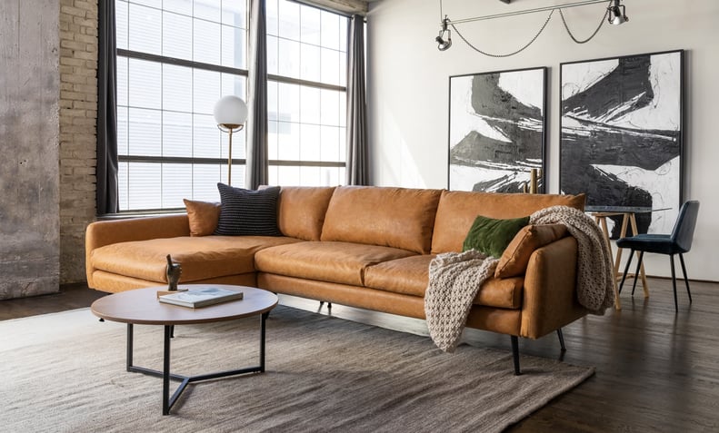 The Best Leather Mid-Century Modern Sofa: Albany Park Park Sectional Sofa