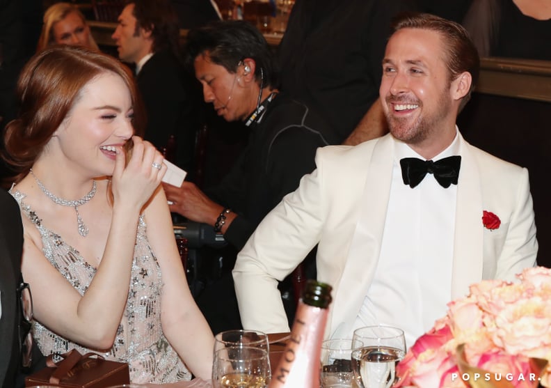Ryan Gosling and Emma Stone got the giggles.