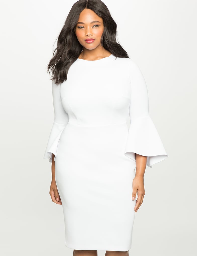 ELOQUII Studio Flare Sleeve Dress