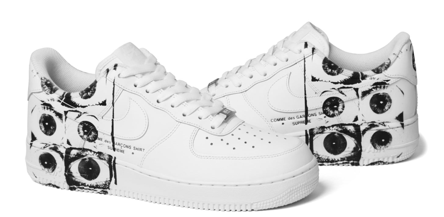 søskende Analytisk ryste Supreme x Comme des Garcons x Nike Air Force 1 Sneaker | POPSUGAR Fashion