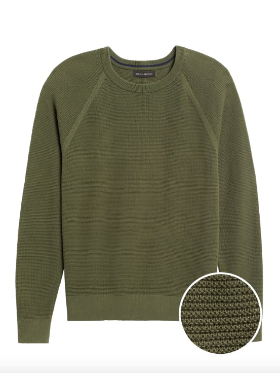 Supima Cotton Waffle-Knit Sweater