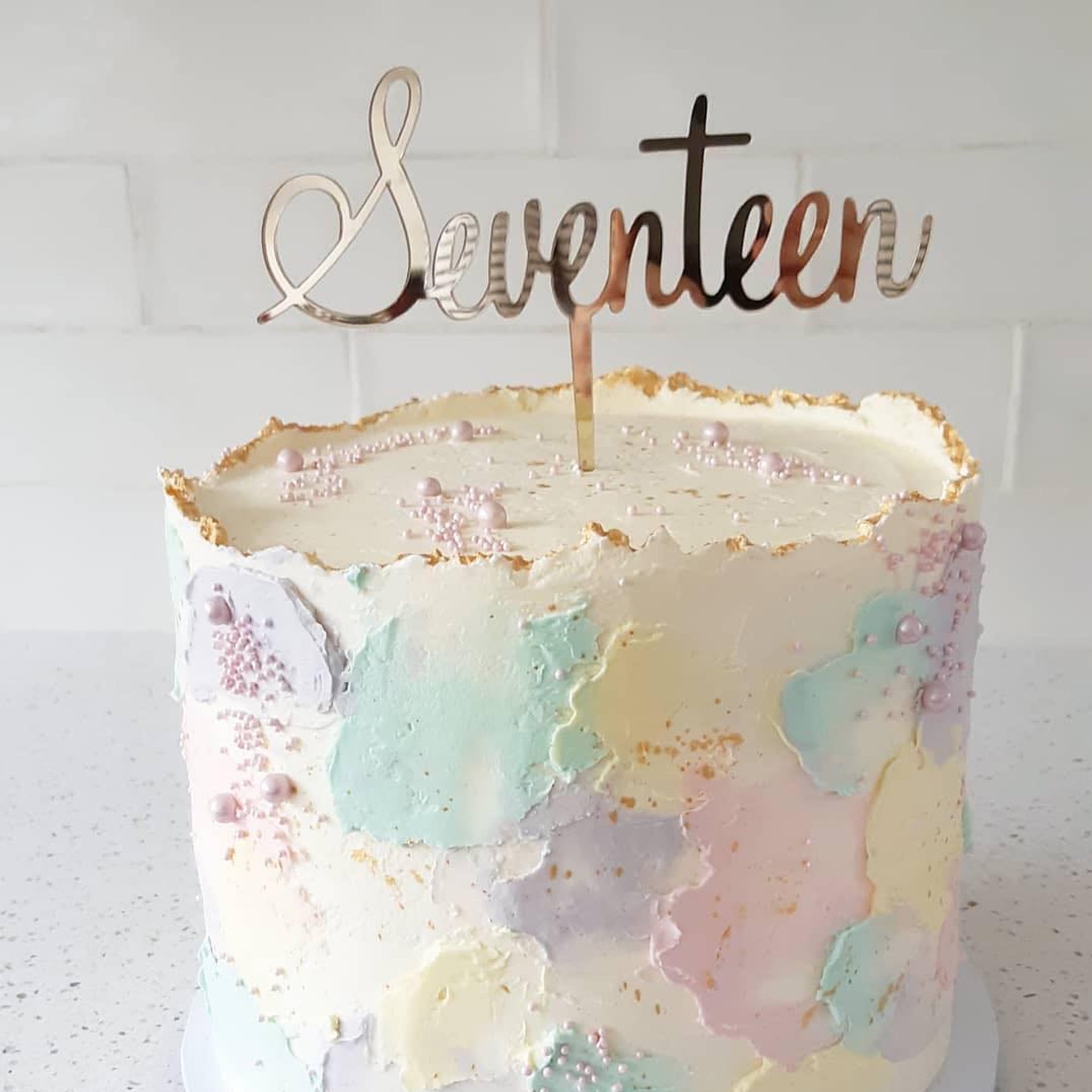 Sweet Seventeen Cake Topper, Happy 17th Birthday, India | Ubuy