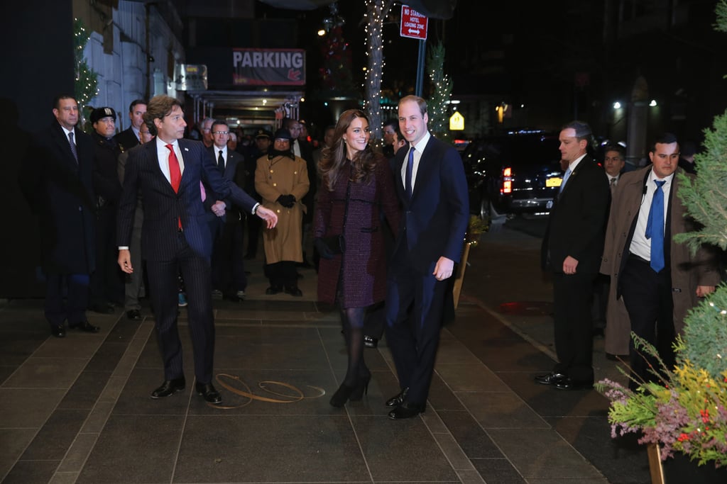 They Gave Off Festive Vibes as They Made Their Way Into the Carlyle Hotel