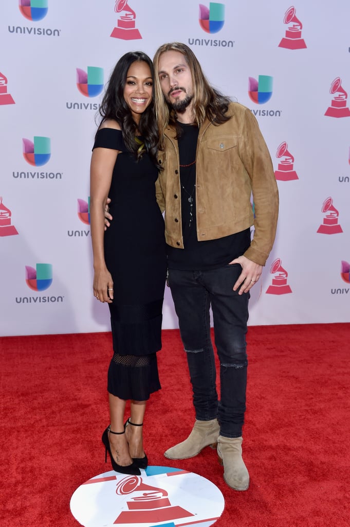 Zoe Saldana and Marco Perego