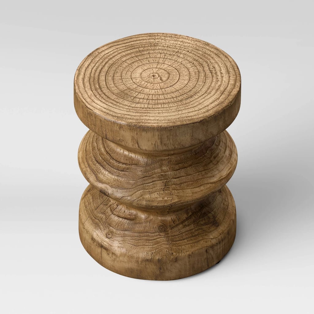 Geometric FauxWood Patio Accent Table Best Target Outdoor Furniture