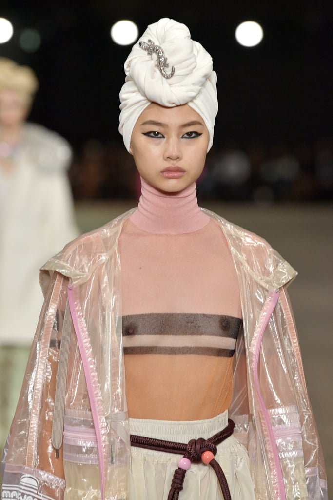 HoYeon Jung at the Marc Jacobs Show During New York Fashion Week in 2017