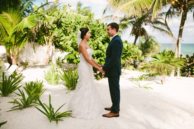 Capture Your First Look With a Sweet Moment in the Sand