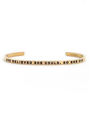 "She Believed She Could" Cuff