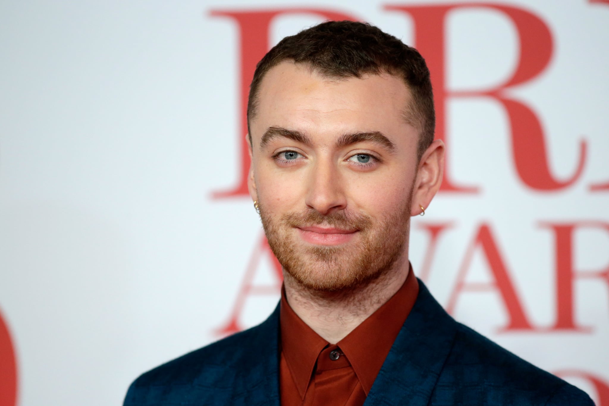 LONDON, ENGLAND - FEBRUARY 21:  *** EDITORIAL USE ONLY IN RELATION TO THE BRIT AWARDS 2018***  Sam Smith attends The BRIT Awards 2018 held at The O2 Arena on February 21, 2018 in London, England.  (Photo by John Phillips/Getty Images)