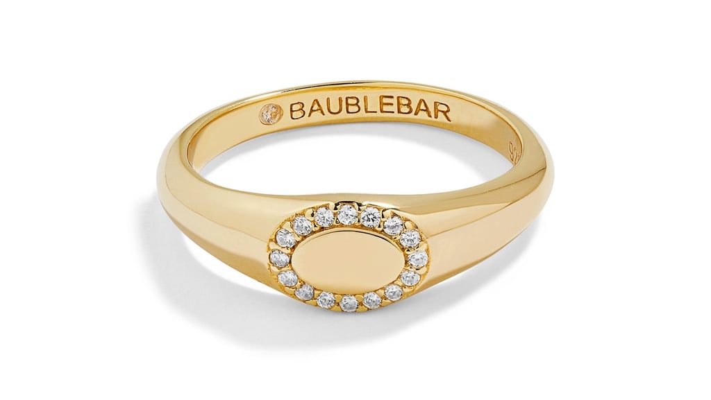 BaubleBar Oval Pavé Statement Ring