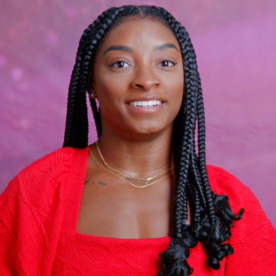 Simone Biles Wears a Red Corset and Bottega Veneta Bag