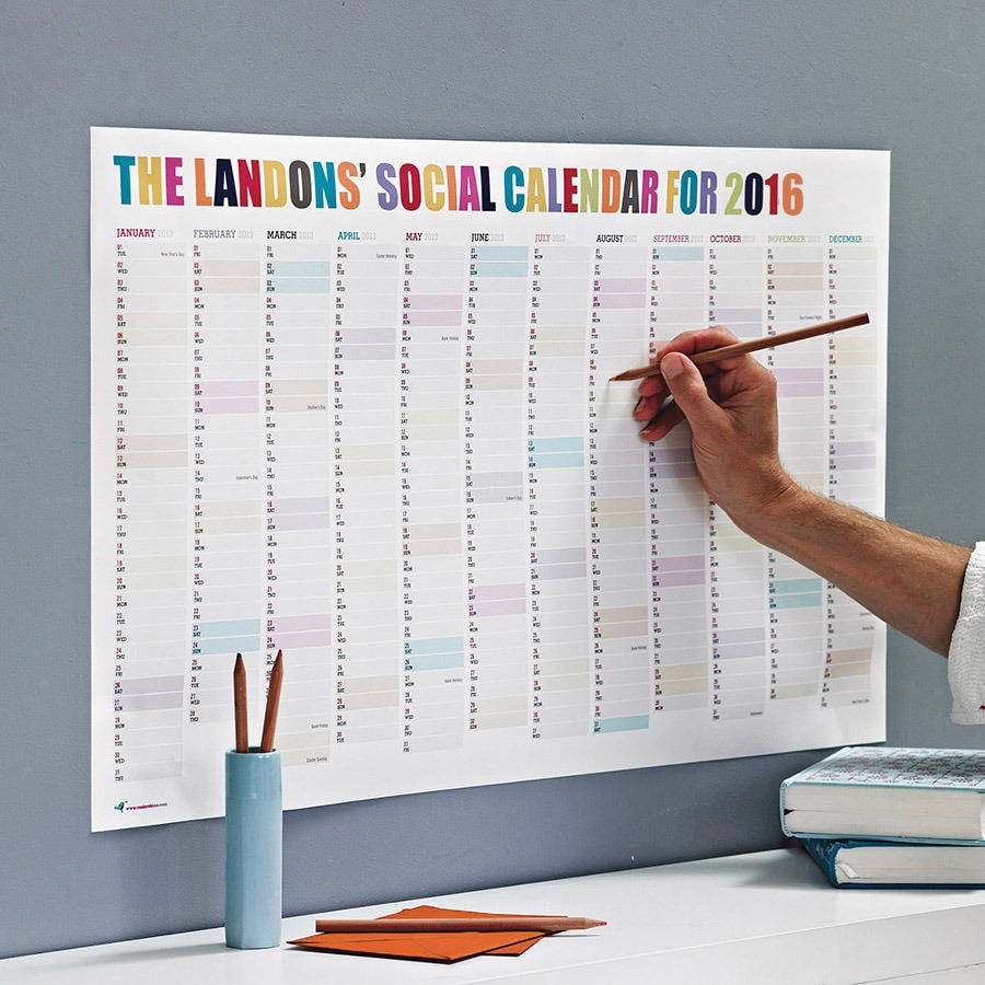 Personalized Social Calendar | The Best Holiday Gift Ideas For the ...