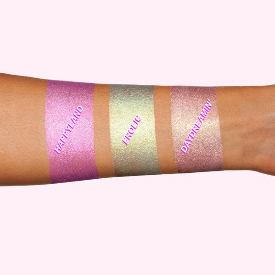 Lime Crime Hi-Lite Palette in Unicorns Swatched
