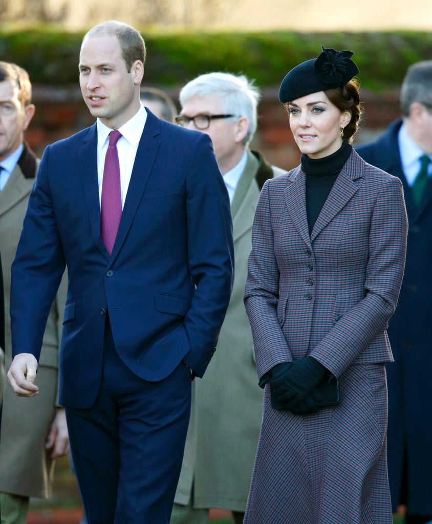 Kate Middleton and Prince William in Sandringham 2016