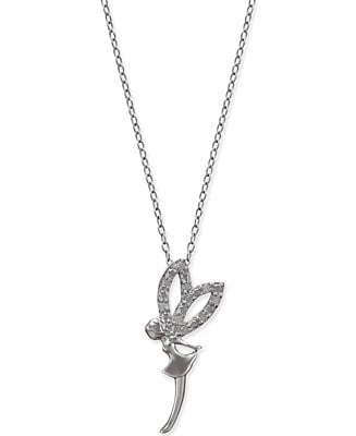 Diamond Fairy Pendant Necklace