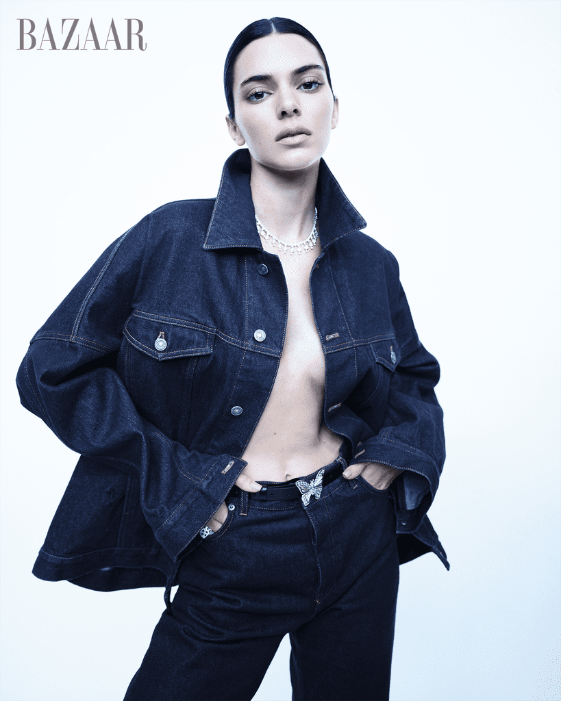 Kendall Jenner Wearing Dior in Harper's Bazaar Sept. 2023 Issue
